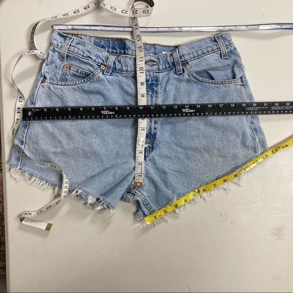LEVI’S, 550 Relaxed Fit, VINTAGE, Orange tag, Women’s shorts, Size 34, Blue, - Picture 8 of 12